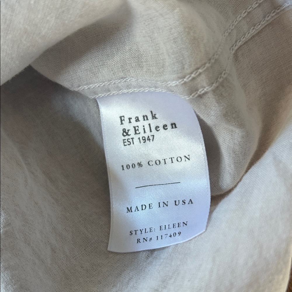 Frank & Eileen pale grey Eileen shirt - Picture 4 of 5